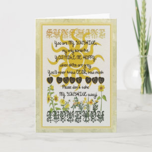 Du bist mein Sonnenschein Karte