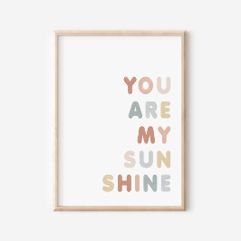 Du bist mein Sonnenschein-Kinderzimmer-Poster Poster