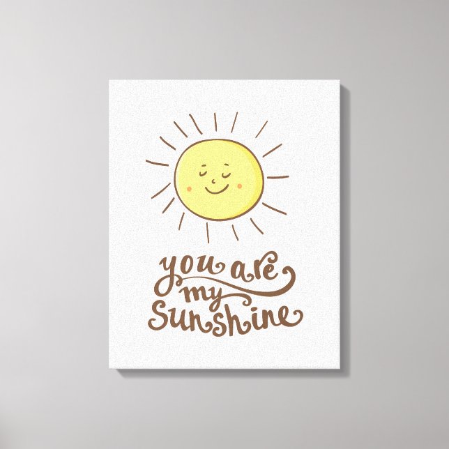 Du bist mein Sonnenschein Leinwanddruck (Vorderseite)