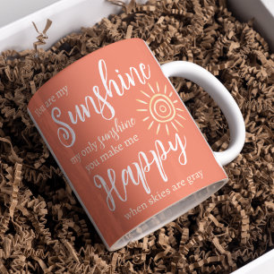 Du bist mein Sonnenschein machen mich glücklich Su Kaffeetasse
