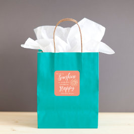 Du bist mein Sonnenschein machen mich glücklich Su Quadratischer Aufkleber