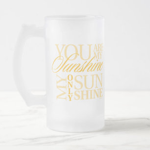 Du bist mein Sonnenschein Mattglas Bierglas