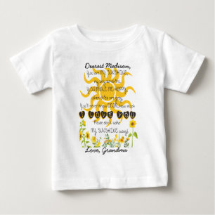 Du bist mein Sonnenschein-Name Baby T-shirt