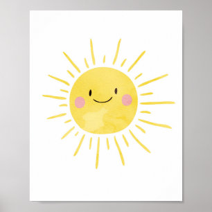 Du bist mein Sonnenschein-Nursery-Druck Baby Showe Poster
