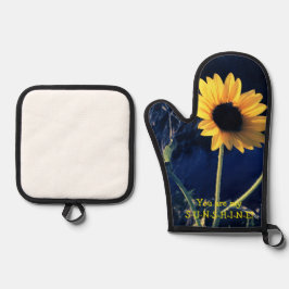 Du bist mein Sonnenschein! Ofenhandschuh & Topflappen-Set