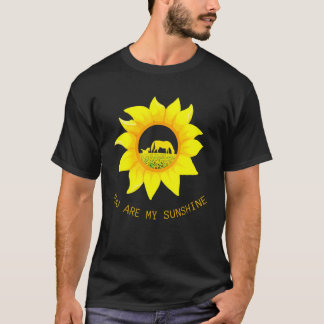 Du Bist Mein Sonnenschein Pferd Sonnenblume Pferde T-Shirt