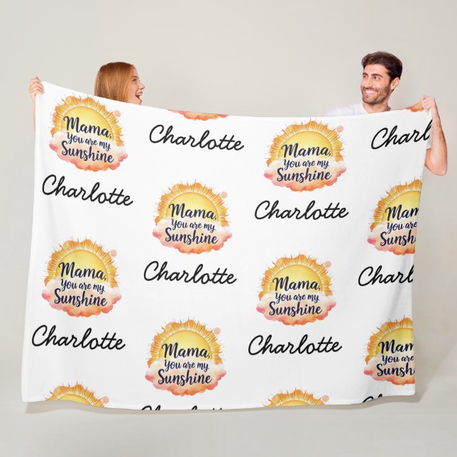 Du bist mein Sonnenschein | Rechtliche Geschenke f Fleecedecke (Beispiel)