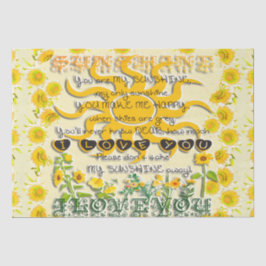 Du bist mein Sonnenschein  Seidenpapier