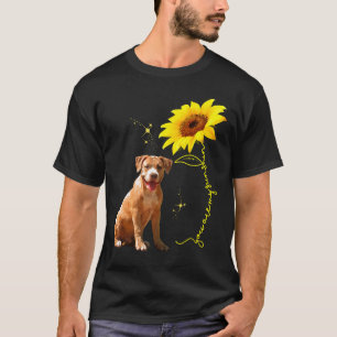 Du bist mein Sonnenschein Sonnenblume Pitbull Lieb T-Shirt