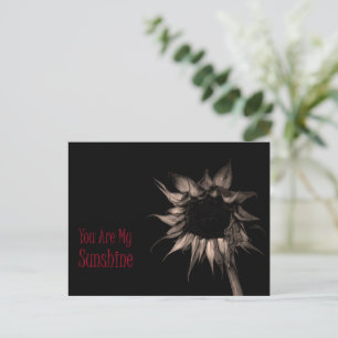 "Du bist mein Sonnenschein" Sonnenblume Postkarte