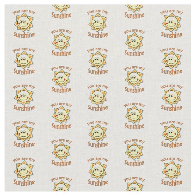 Du bist mein Sonnenschein Stoff (Nahaufnahme)