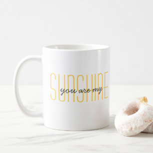 Du bist mein Sonnenschein Süße Guten Morgen Zitat  Kaffeetasse