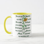 Du bist mein Sonnenschein Tasse<br><div class="desc">Du bist mein Sonnenschein-Gedicht und Sonnenblume</div>