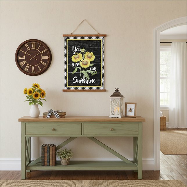 Du bist mein Sonnenschein Wandteppich Mit Holzrahmen (Von Creator hochgeladen)