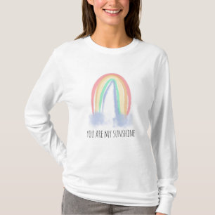 Du bist mein Sonnenschein Wasserfarbe gemalter Reg T-Shirt