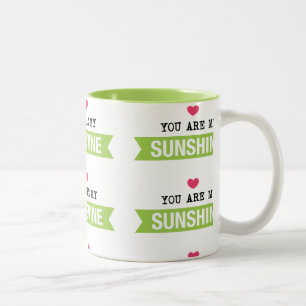 Du bist mein Sonnenschein Zweifarbige Tasse