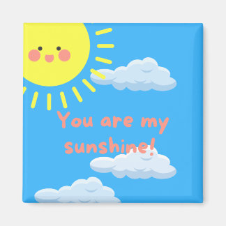 Du bist mein Sonnenscheinplatz-Kühlschrankmagnet Magnet