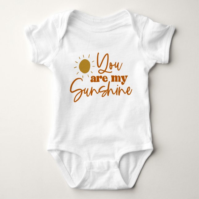 Du bist mein Sunshine Baby Bodysuit Baby Strampler (Vorderseite)