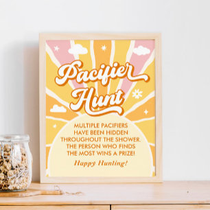 Du bist mein Sunshine Baby Showroom Schnuller Hunt Poster