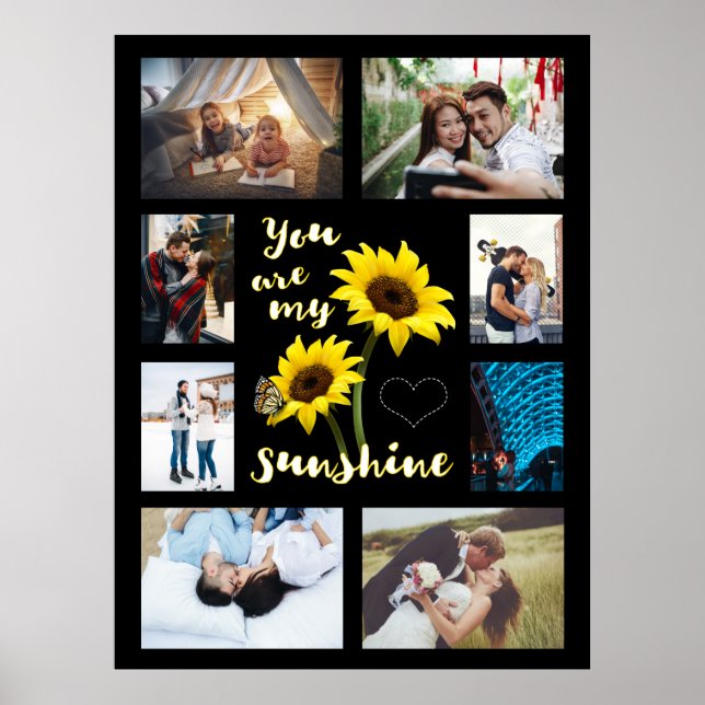 Du bist mein Sunshine-Foto Poster (Vorne)