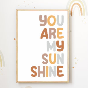 Du bist mein Sunshine Kinderzimmer Poster Kids Roo
