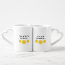 Du bist mein Sunshine Tasse Set 15 oz.