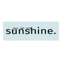 Du bist mein Sunshine Word Art Quote Poster