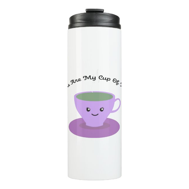 Du bist mein Tee Thermosbecher (Vorderseite)