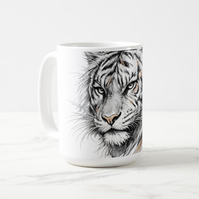 Du bist mein Tiger-Wildleben  Kaffeetasse (Vorderseite Links)