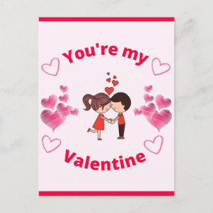 Du bist mein Valentinstag Feiertagspostkarte