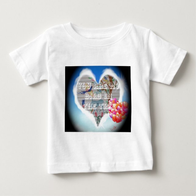 Du bist mein Vogel in den Bäumen.pnng Baby T-shirt (Vorderseite)