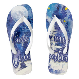 Du bist mein wahrer Norden Flip Flops