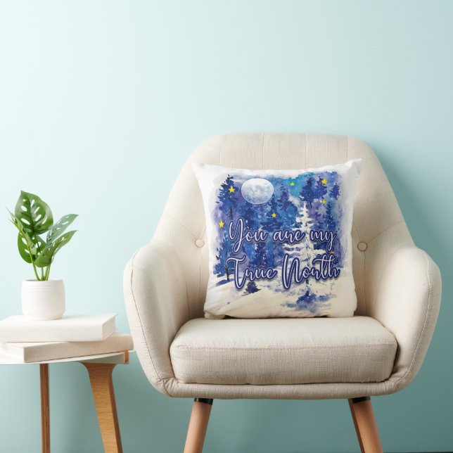 Du bist mein wahrer Norden Kissen (Stuhl )