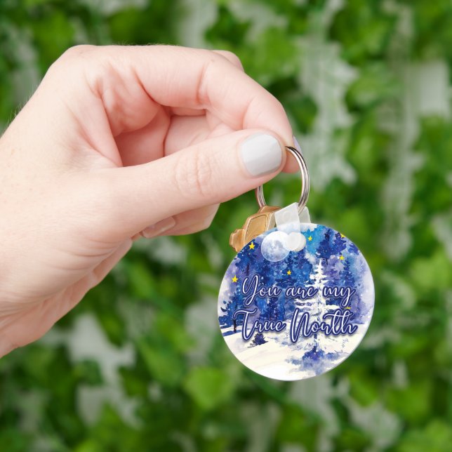 Du bist mein wahrer Norden Schlüsselanhänger (Hand)