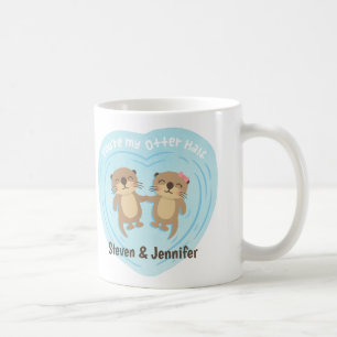Du bist meine andere Hälfte, ein paar Personalisi Kaffeetasse