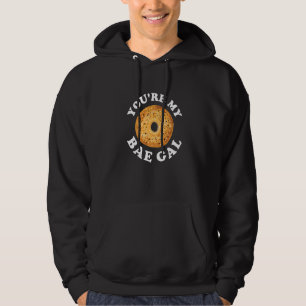 Du bist meine Bae-Gal Wortspiel für ein Bagel Hoodie