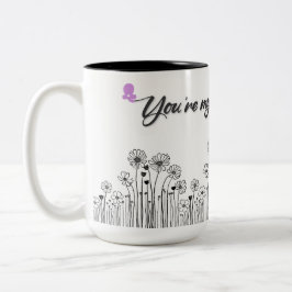 Du bist meine Beste Joy Tasse - Blumengeschenk für