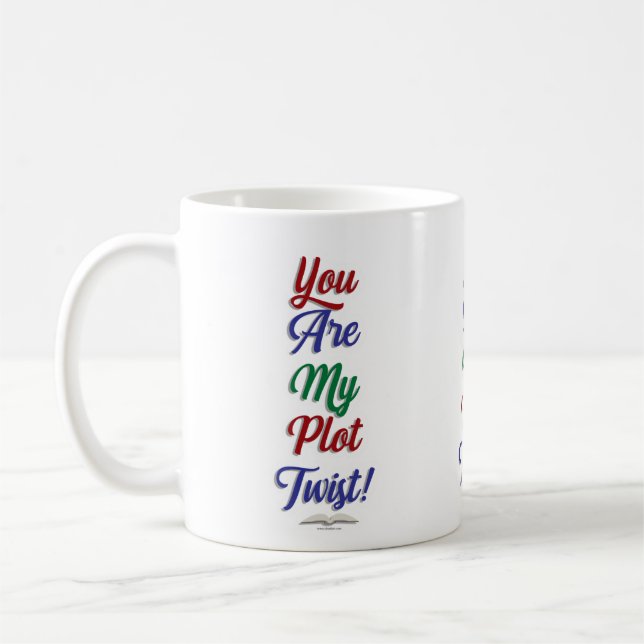 Du bist meine Drehung Funny Book Slogan Kaffeetasse (Links)