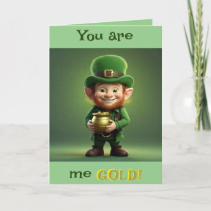 Du bist meine Gold St. Patrick's Day Card Feiertagskarte