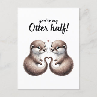 Du bist meine Hälfte Postkarte