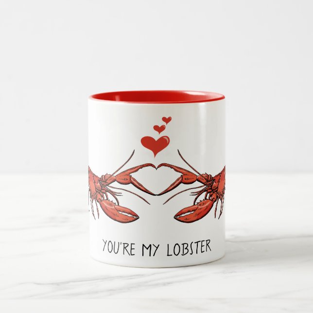 Du bist meine Hummer-Liebe Romance VDay Red Tasse (Mittel)