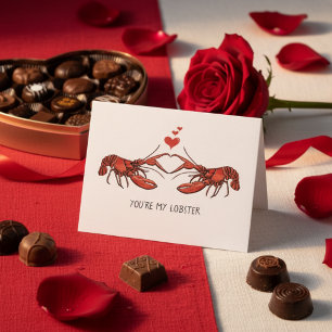 Du bist meine Hummer-Liebesromanze zum Valentinsta Karte