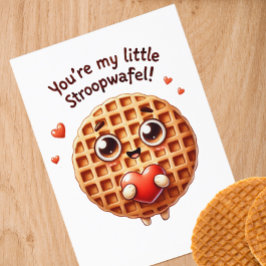 Du bist meine kleine Stroopwafel-Karte Postkarte