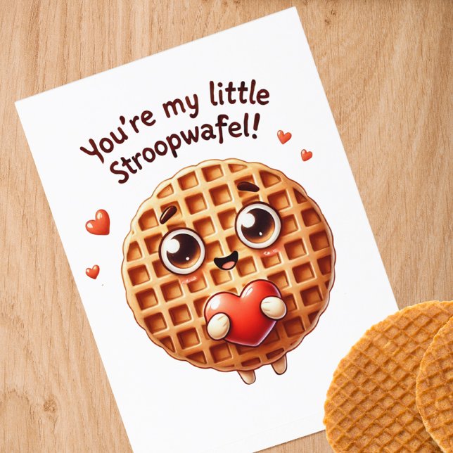 Du bist meine kleine Stroopwafel-Karte Postkarte (Von Creator hochgeladen)
