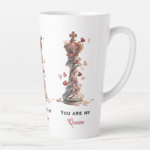 Du bist meine Königin Schach Valentinstag Milchtasse