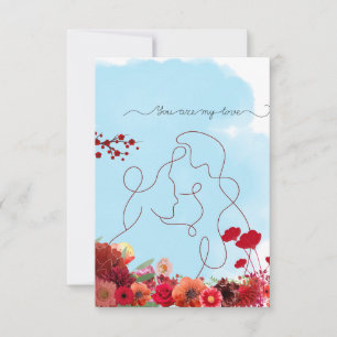 Du bist meine Liebe Dankeskarte