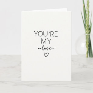 Du bist meine Liebe Simple Statement Karte