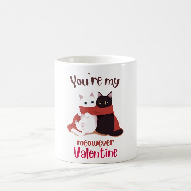 Du bist meine Meow-immer-Valentine-Cat-Tasse Kaffeetasse (Mittel)