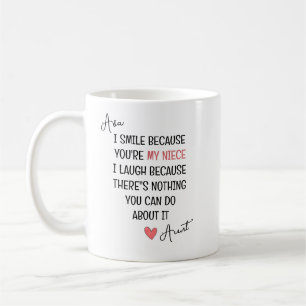 Du bist meine Nichte Zitat – Personalisiertes Gesc Kaffeetasse