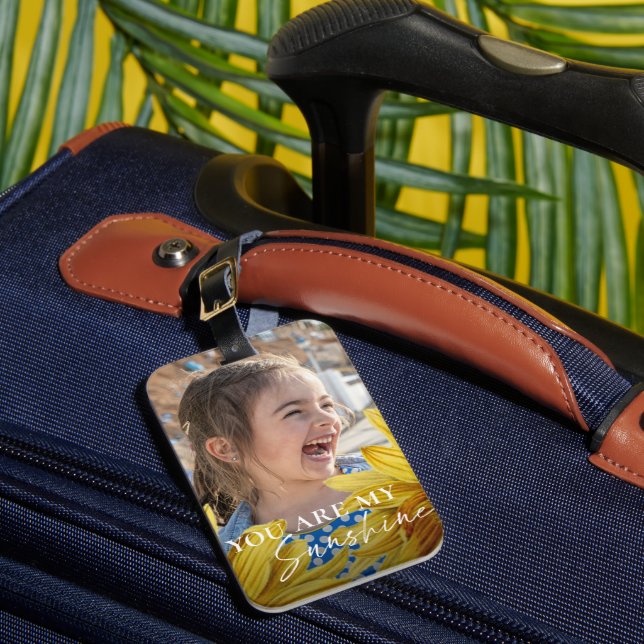 Du bist meine Niedliche gelbe Sonnenblume Gepäckanhänger (Vorderseite Insitu 1)